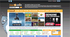 Desktop Screenshot of jeuxgratuit.org
